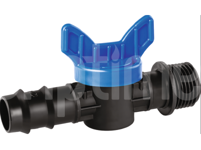 Barbed Male Mini Valve GOLD