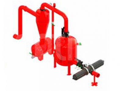 Bypass Type / Hydrocyclone Plastic Disc Filter Gravel System